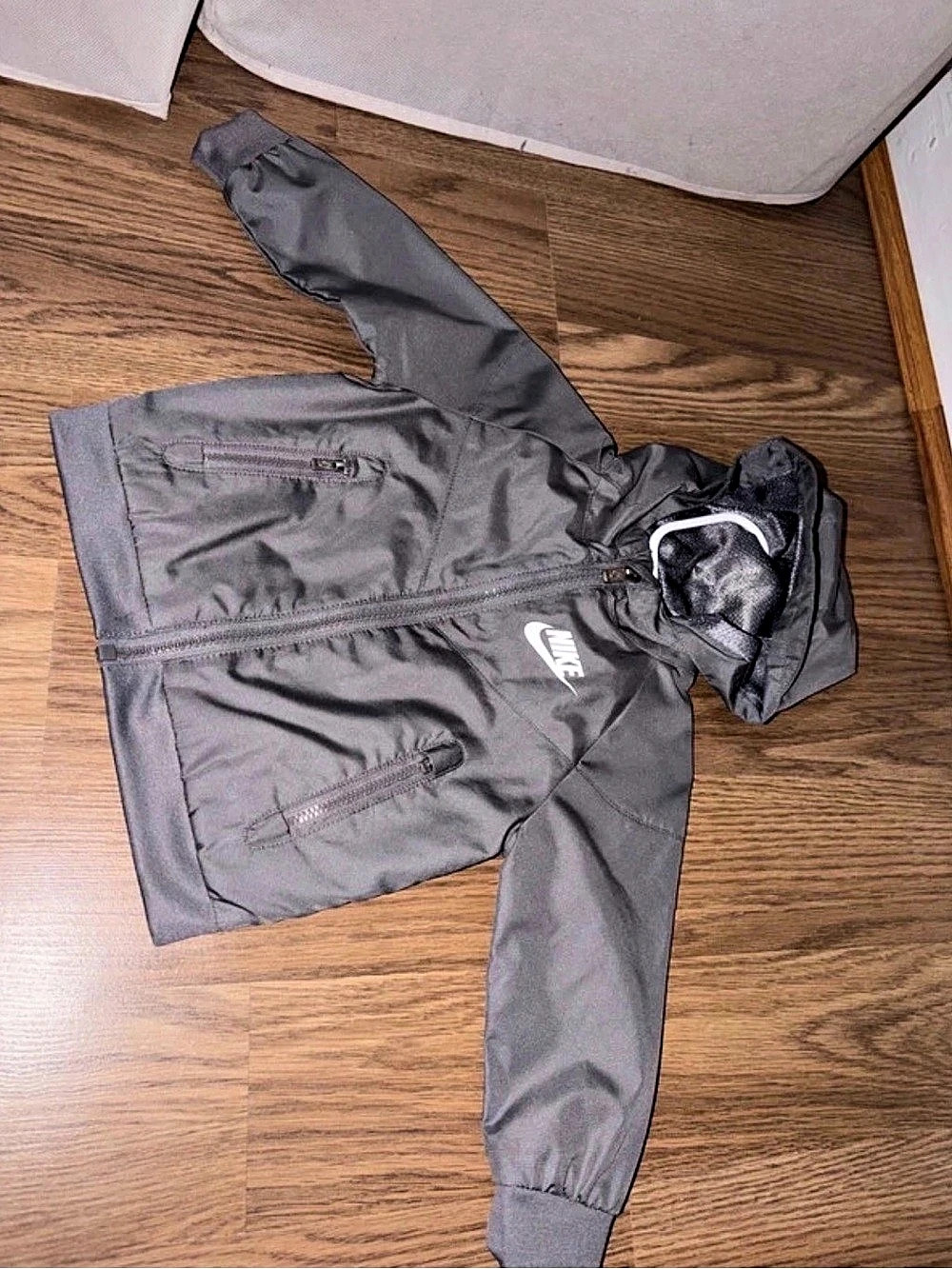 Nike Gray Hooded Jacket